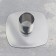 Square Square Metal for one candle, 7x3 cm, chrome