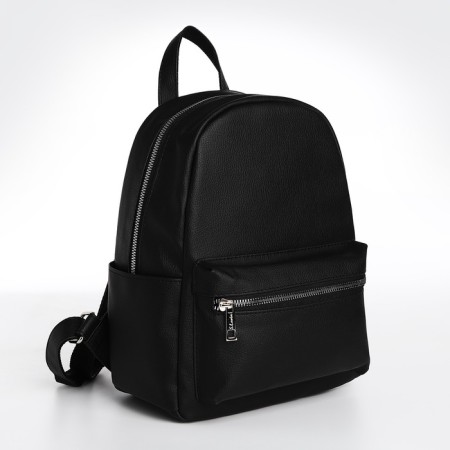 Women's backpack city textura, black color
