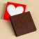 Milk chocolate "Love is" in a postcard, 5 g.