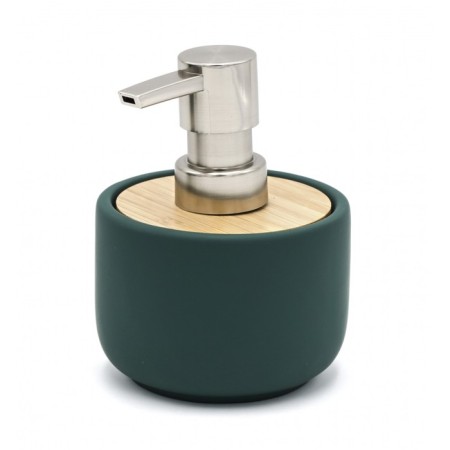 Fancy liquid soap dispenser, green color