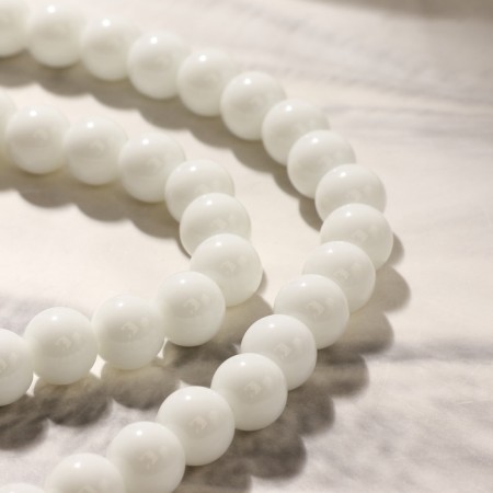Beads ball No. 8 "Agat Bely", 45cm-1