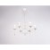 Suspended chandelier ambrella like, Modern, TR9596, 6HE14, white color, light wood