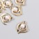 Decor for creativity metal, plastic "curl with a bead" 1.7x1.8 cm