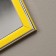 Interior mirror, acrylic, 35 x 45 cm, yellow