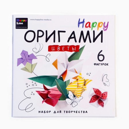 Origami set for creativity "Flowers"-5