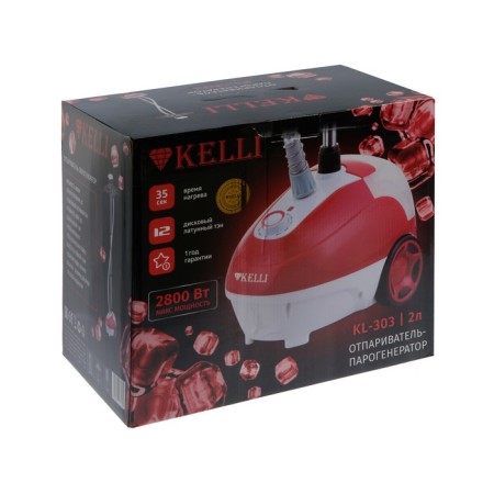 Kelli KL-303 Sliper, Paul, 2800 W, 2000 ml, 30 g/min, cord 1.5 m, red-6