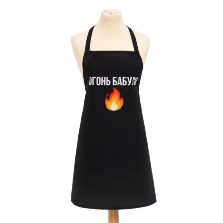 Apron Ethel "Granny Fire" 60x70 cm, 100% cotton, reps 210 g/m2-4