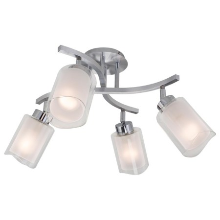 Bergen chandelier, 4x75W E27, chrome 48x26x23.5 cm