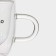 Glass mug with double walls Magistro "Duo. Espesso ", 80 ml, 9 × 6 × 6.5 cm