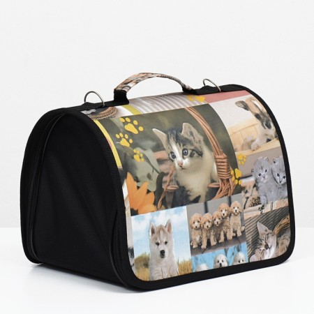 Bag - Animal Carriage, 31 x 20.5 x 23 cm, Mix of Flower-9