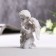 Polystone souvenir "Angel with a cross from rhinestones" 8x6.5x4 cm