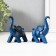Souvenir Polystone "Blue Elephant" set 2 pcs 3x8x8.5 cm