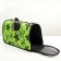 Bag - Carriage for animals "Flowers", green, size m, 40 x 21 x 27 cm