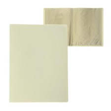 Folder with 20 A4 inserts, 500 μm, Calligrata, milky white