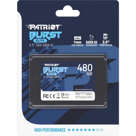 SSD Patriot Sata III 480GB PBE480GS25SSDR BURST ELITE 2.5 "-5