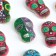 Halloween. Sprinking sugar medallions with a mixing picture: “skull”, for decor of cupcakes, cake, drinks, 20 g