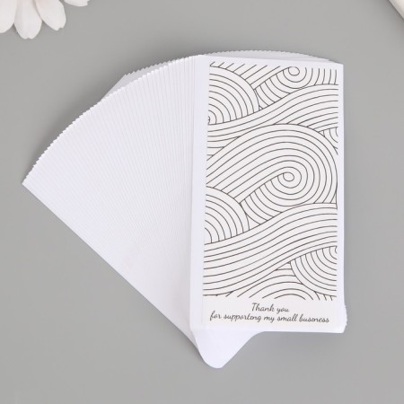 Sticker Paper Gratitude "wave" set 50 pcs 10x5 cm