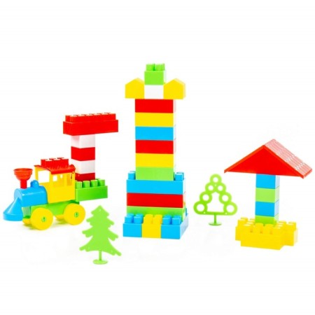 Designer "Builder", 66 parts, in a bag-2