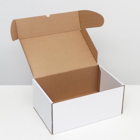 Self -charging box "Postal", white, 40 x 27 x 18 cm-1