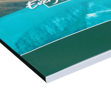 Album for drawing A4, 40 sheets on the gluing "Nature", covered Cardboard, selective UV-LK, OFSET Block 120g/m2-4