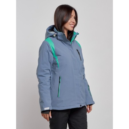 Ski jacket female, size 42, gray color-1