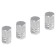 Caps on the tire valve K-1, silver, metal, 4 pcs. AVC07