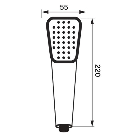 Showing watering can Zein Z0211-1, plastic/stainless steel, 1 mode, microscopic dots, chromium color-7