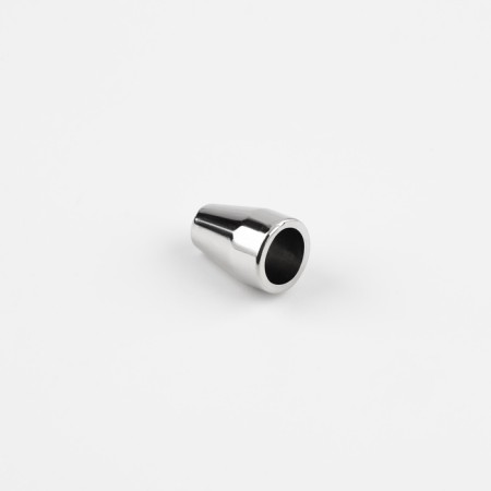 Tip for the cord, d = 4 mm, 12 × 8 mm, 10 pcs, silver color-1