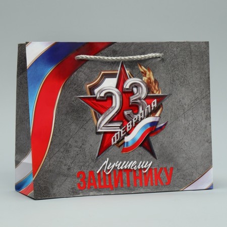 Gift package laminated, packaging, “best defender”, MS 23 x 18 x 8 cm-1