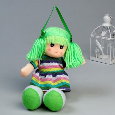 Soft toy "doll", in a knitted dress, color mix-2