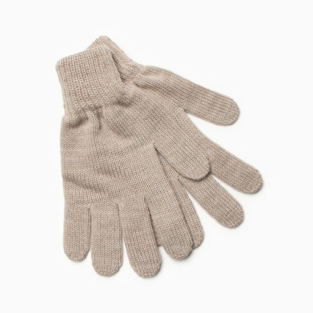 Female gloves, beige color, size 18