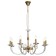 Crystal Crystal Chandelier Glass 8xe14 40W, size 75x75x59-95 cm, bronze color