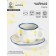 Tea couple 220 ml "Dandelion" manual painting, saucer 16*1.5 mug 12*9.5*7.5