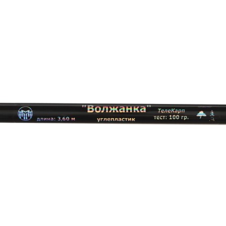 The Volzhanka television rod, 7 sections, test up to 100 g, 3.6 m, black color-2
