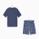 Kit (T-shirt/shorts) male, color gray-blue, size 68