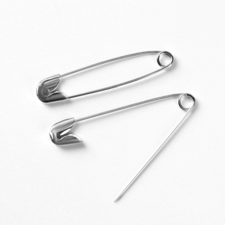 English pins, 36 mm, 1000 pcs, silver color-2