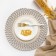 Napkin decorative shade central bun-gray, 35*35 cm, 100% cotton