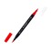 Set of markers 12 colors, bilateral, black case in a plastic pencil case