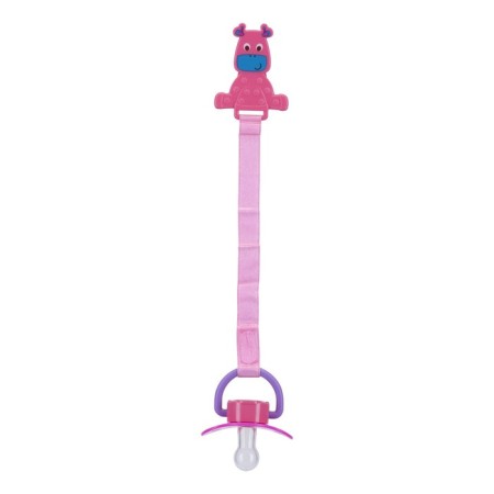 Nipple - Silicone dummy classic, with a chain and clothespin, from 0 months., Mix color-25