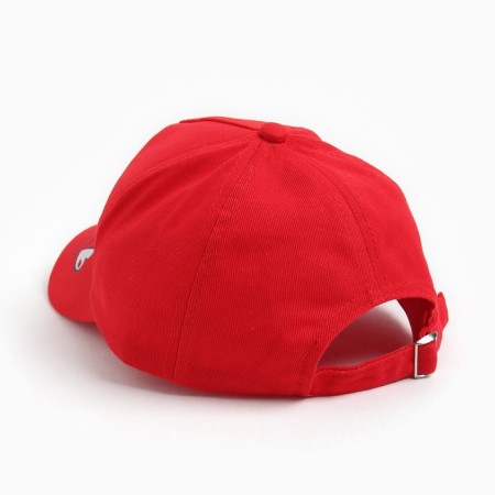 Baseball cap for girls, red color, size 52-54-1