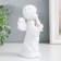 Polystone souvenir "Angel-girl plays" a snow-white mix 10x5.5x12 cm