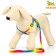 Set "Rainbow", Kapron, leash 120 x 1 cm, fire 24-34 cm, multi-colored