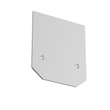 Заглушка торцевая для профиля Technical TRA004MPEC-21S, 8,4х7 см, цвет серебро