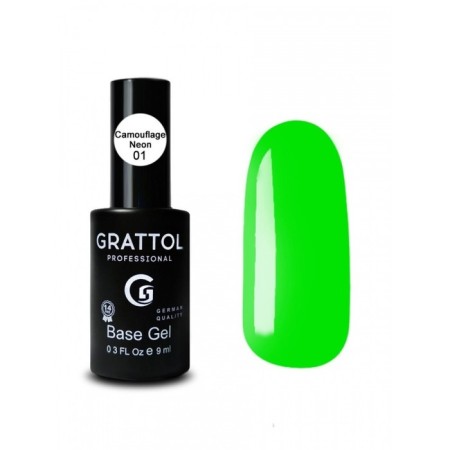 Camouflage base Grattol Neon No. 1, 9 ml