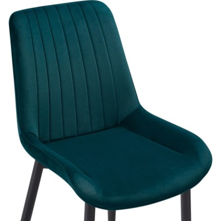 SEDA 1 Metal/velor, black/green 52x60x87 cm stool-4