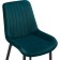 SEDA 1 Metal/velor, black/green 52x60x87 cm stool