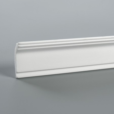 Ceiling skirting board 06011E, white 50x30x2000 mm-2
