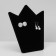 Corona Earrings stand 20 × 10 × 23.5 cm, black color