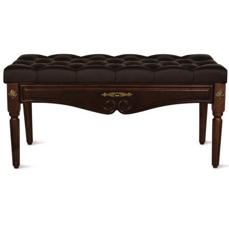 Sylvia banquet, 900x430x430, eco-leather brown/dark brown
