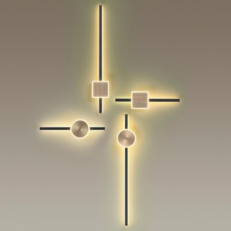 Sconces Stilo, 12W LED 3000k, 764lm, black color, IP20-4
